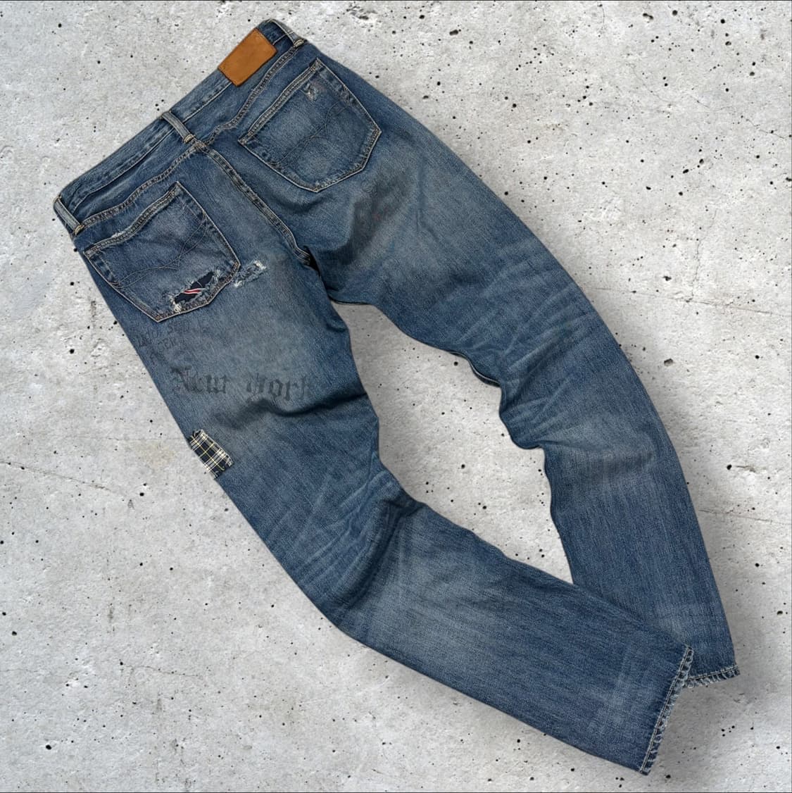 [31x32] 폴로 랄프로렌 데미지 워싱 데님 팬츠 C502 상품이미지2
