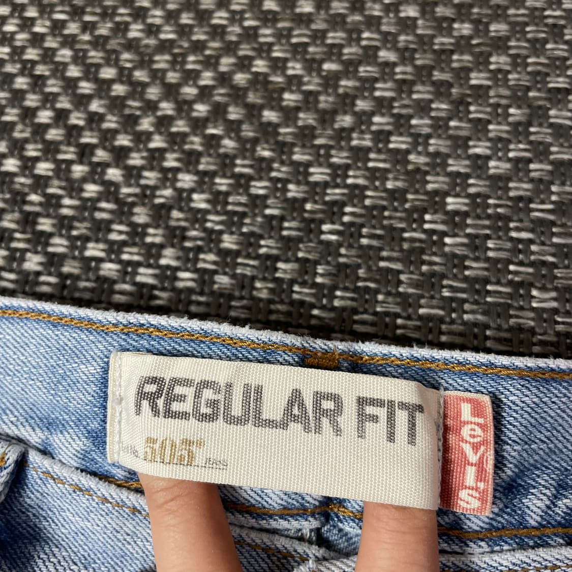 (36) 리바이스 505 36X32 연청 데님 팬츠 레귤러핏 상품이미지3