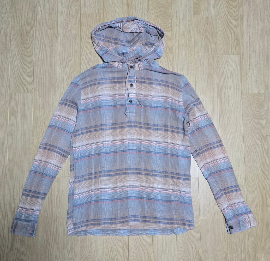 파타고니아 스트라이프 체크 후드 집업 S  상품이미지1