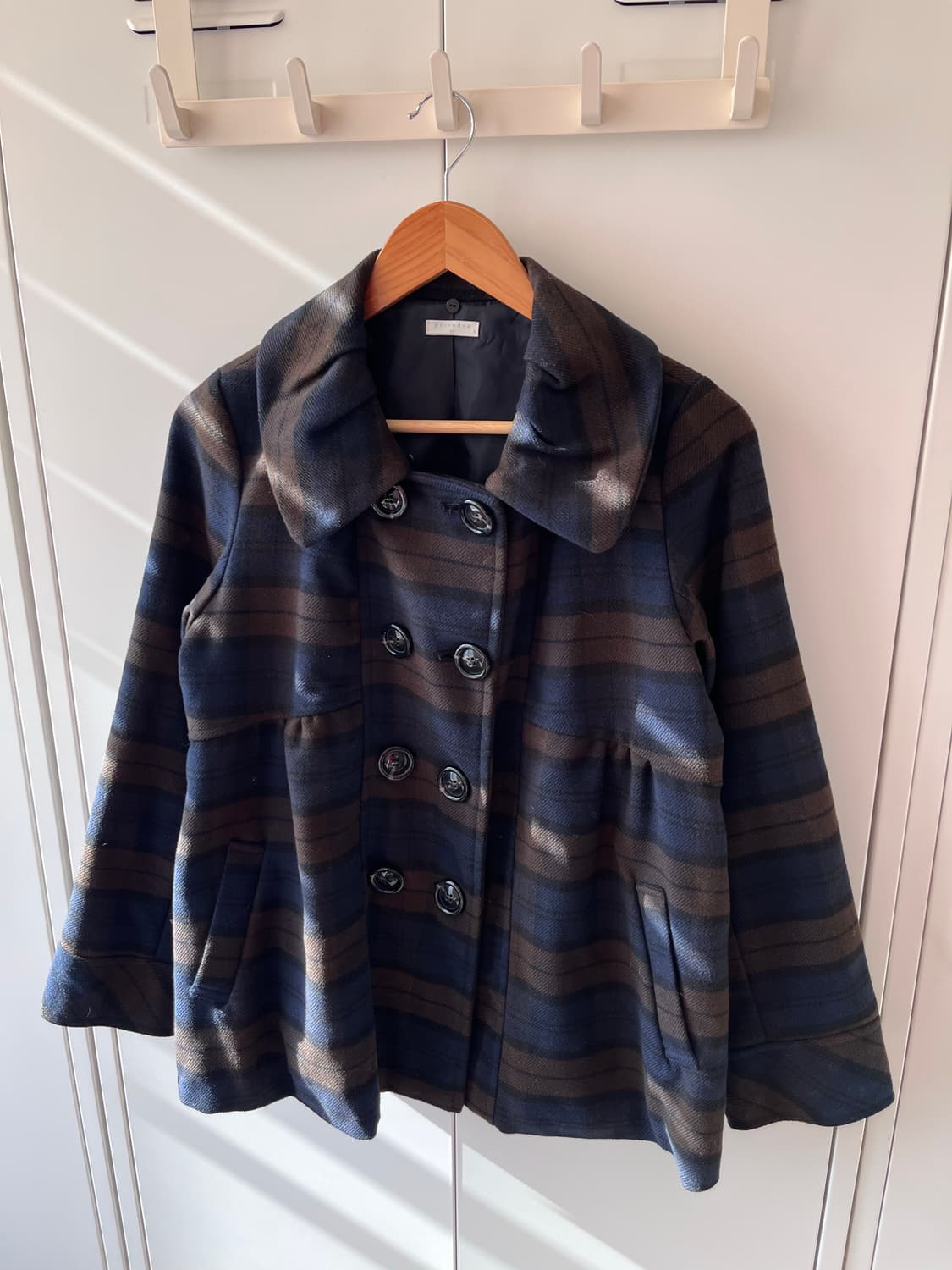 Persodea 더블 버튼 체크 피코트  상품이미지7