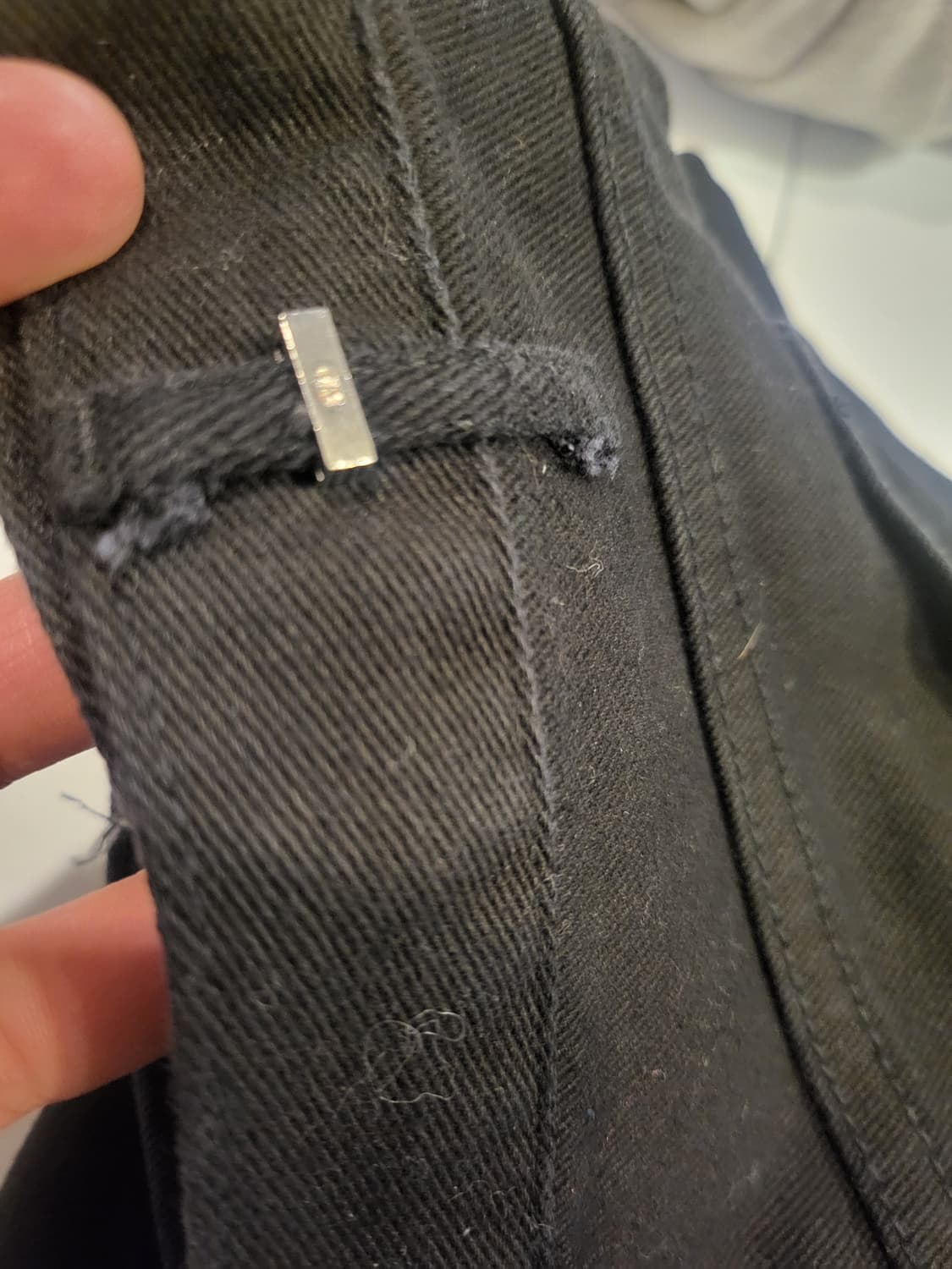 디올블랙 데미지 스티치 워싱 청바지 기장95 허리36 상품이미지8