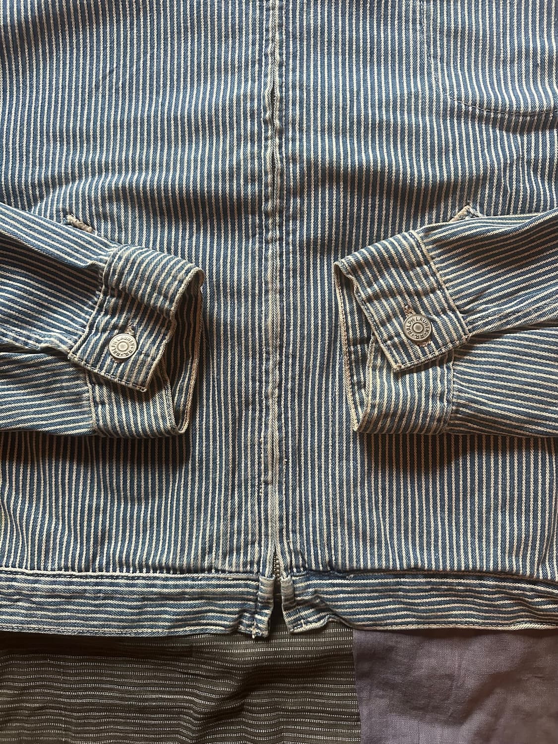 90s USA RRL 빈티지 더블알엘 히코리 워크 자켓 상품이미지3