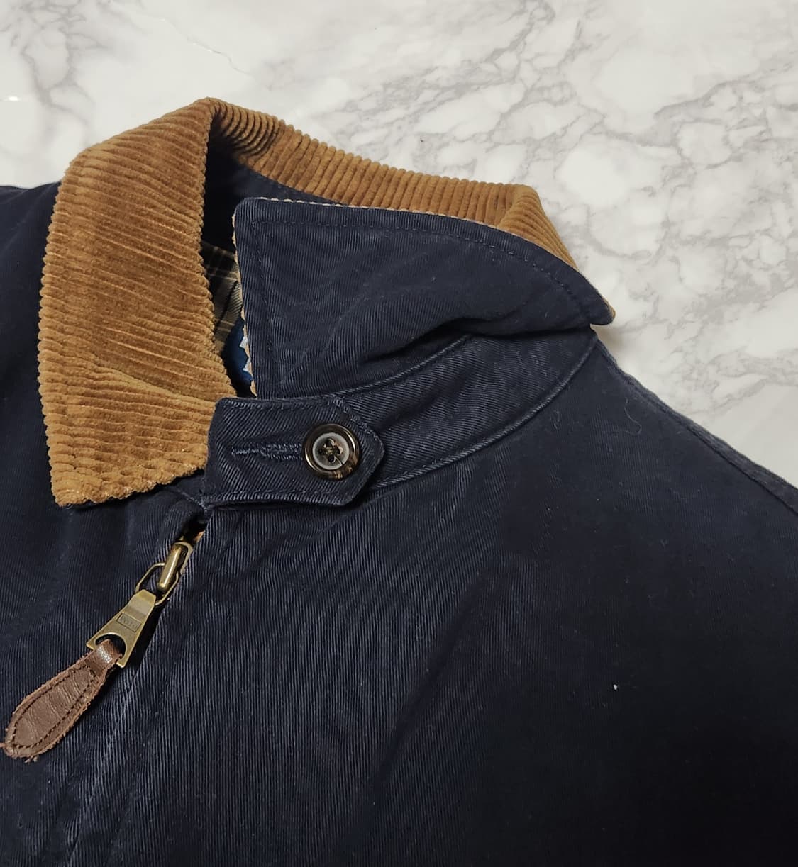 폴로 코듀로이 카라 네이비 코튼 스윙톱 자켓 상품이미지7