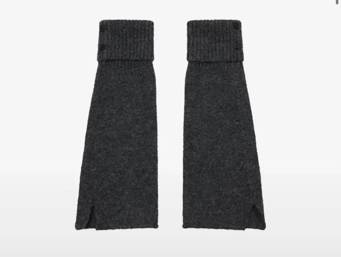 미세키서울 레그워머 차콜 knit leg warmer 상품이미지1