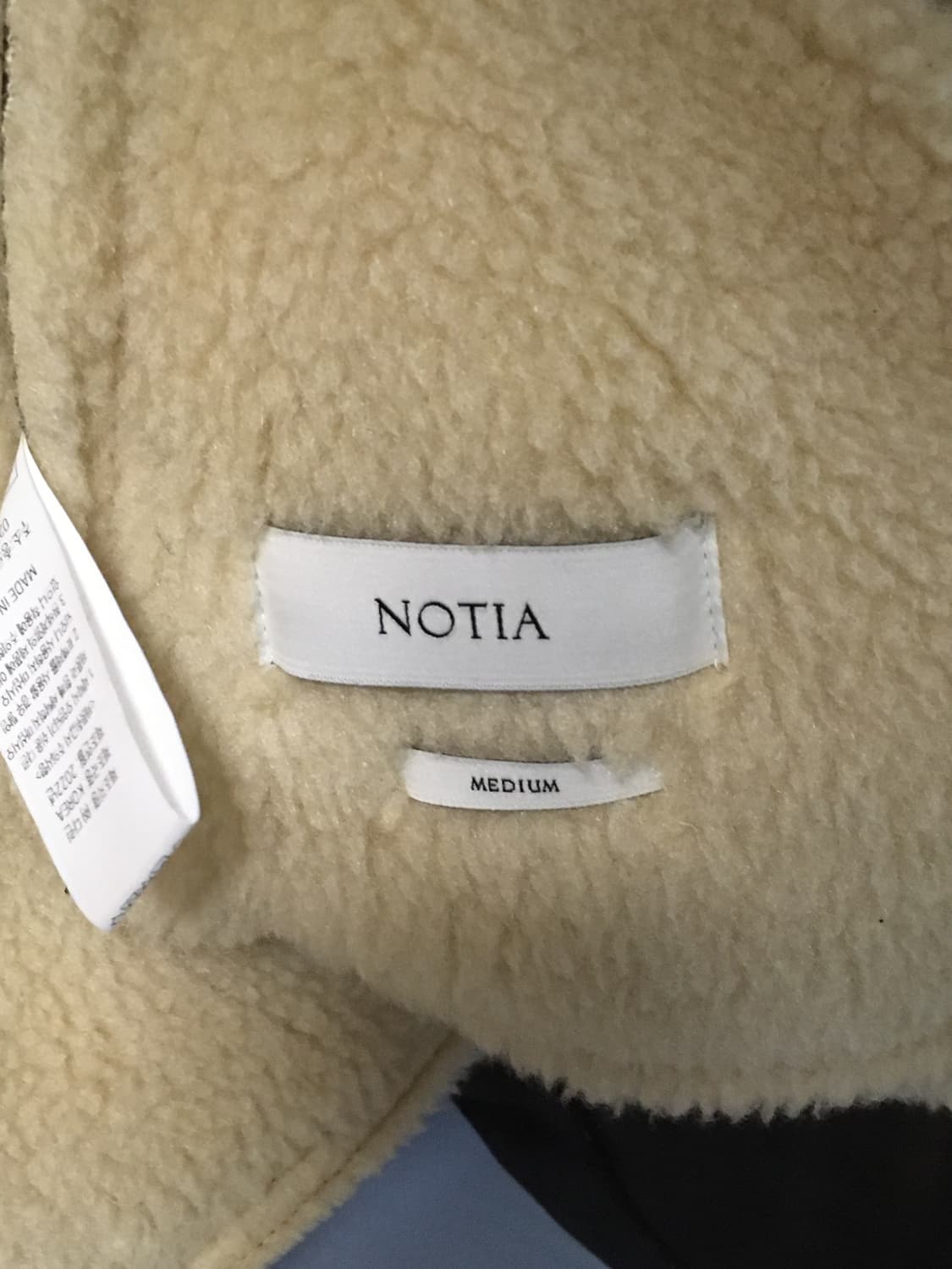 노티아 무스탕 자켓 M 브라운 상품이미지9