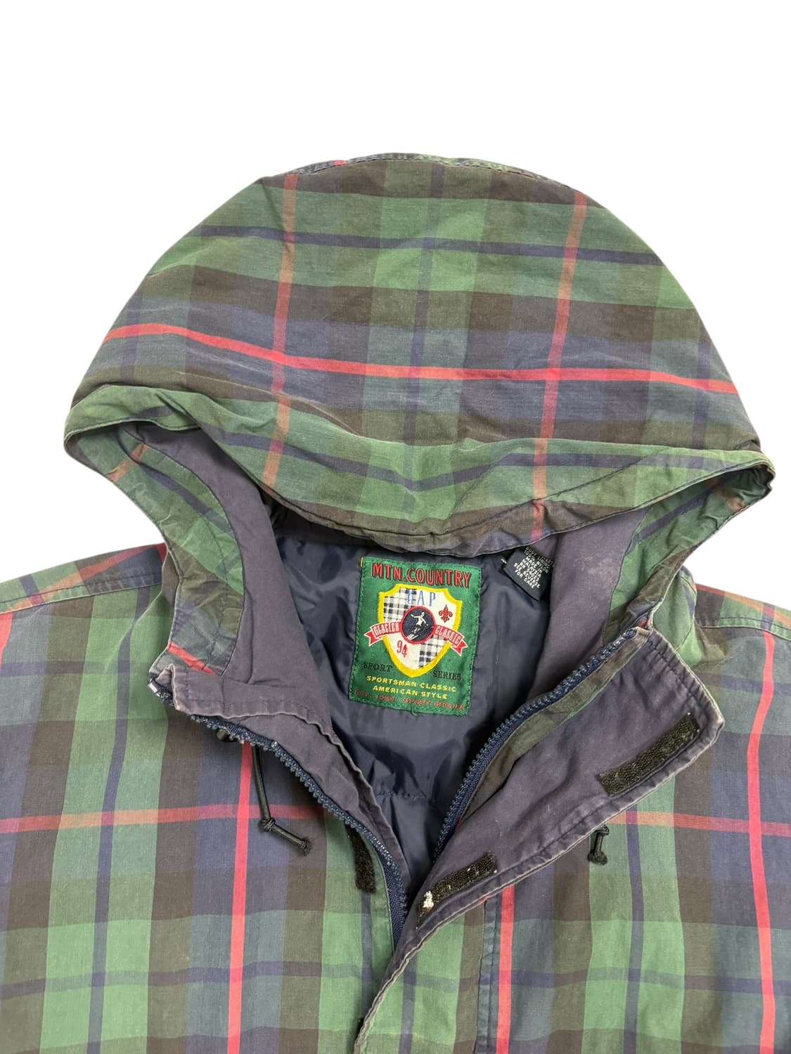 GAP 체크 아노락 후드티 상품이미지4