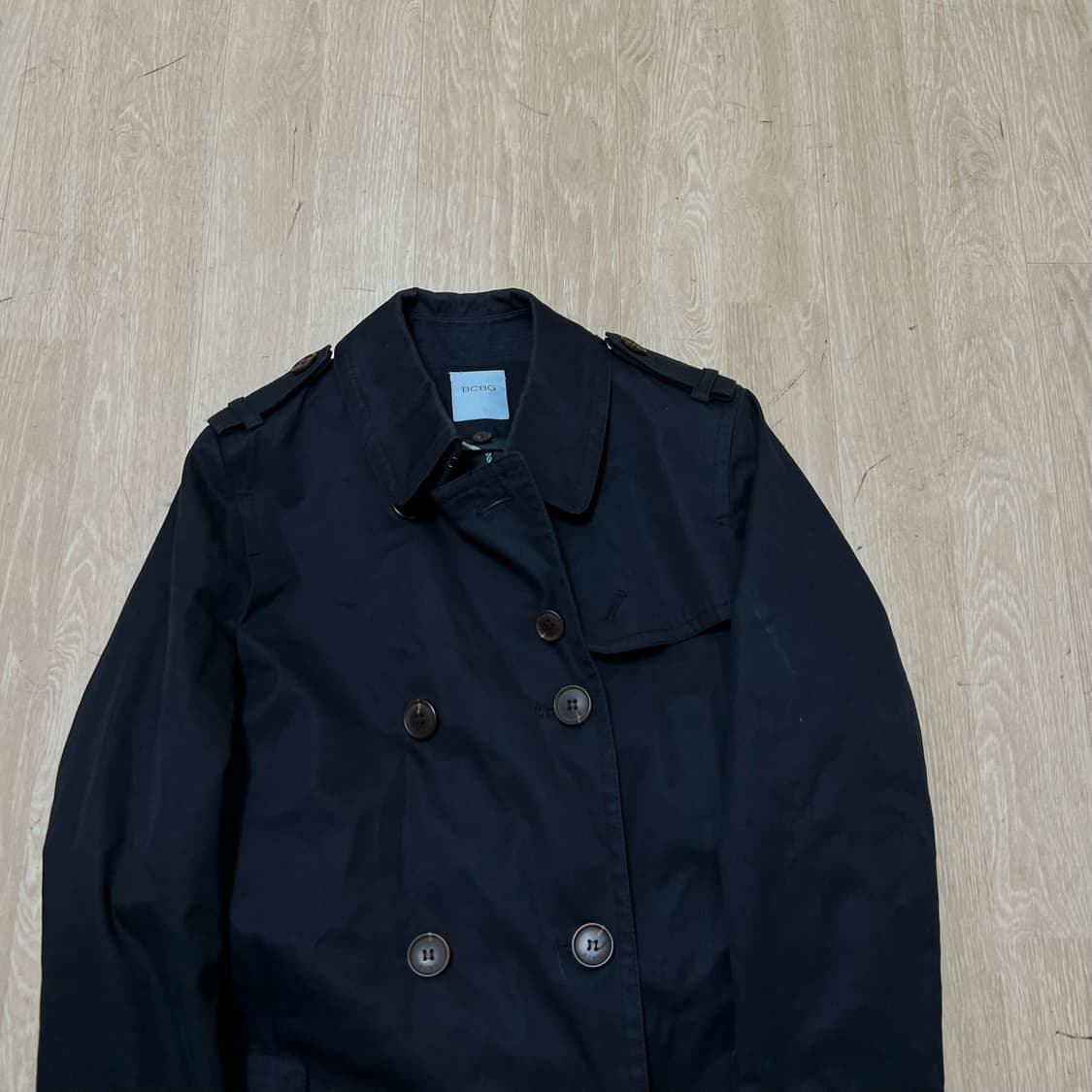 BCBG 비씨비지 여성 코튼 더블 트렌치코트 55-66  상품이미지2