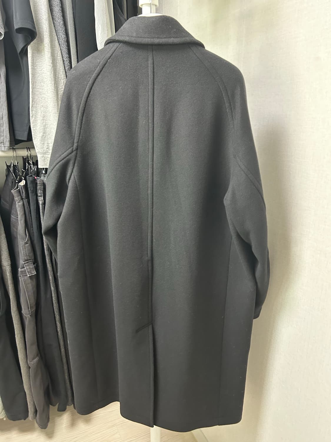 210에디트 캐시미어 발마칸 롱코트 (블랙 105) 상품이미지2