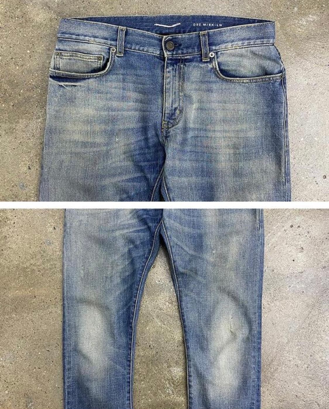 생로랑 13FW 중청 녹워싱 진 상품이미지3