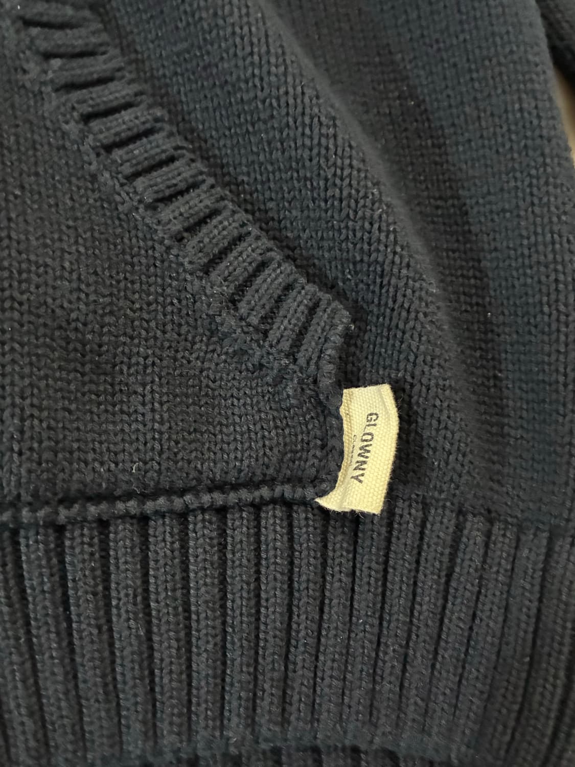 G CLASSIC KNIT ZIP UP (NAVY) 상품이미지3