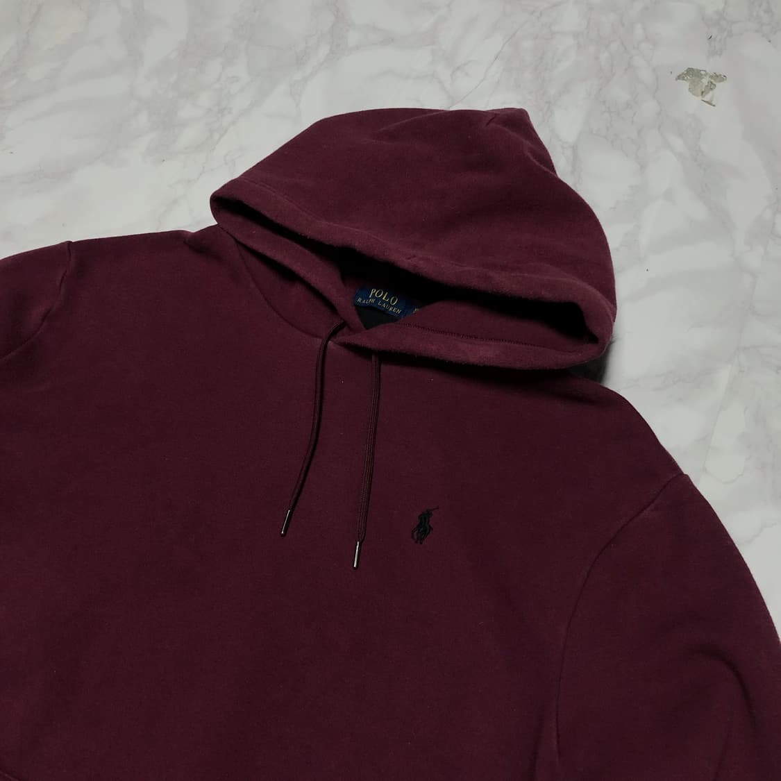 폴로 랄프로렌 후드티 버건디 희귀 상품이미지2