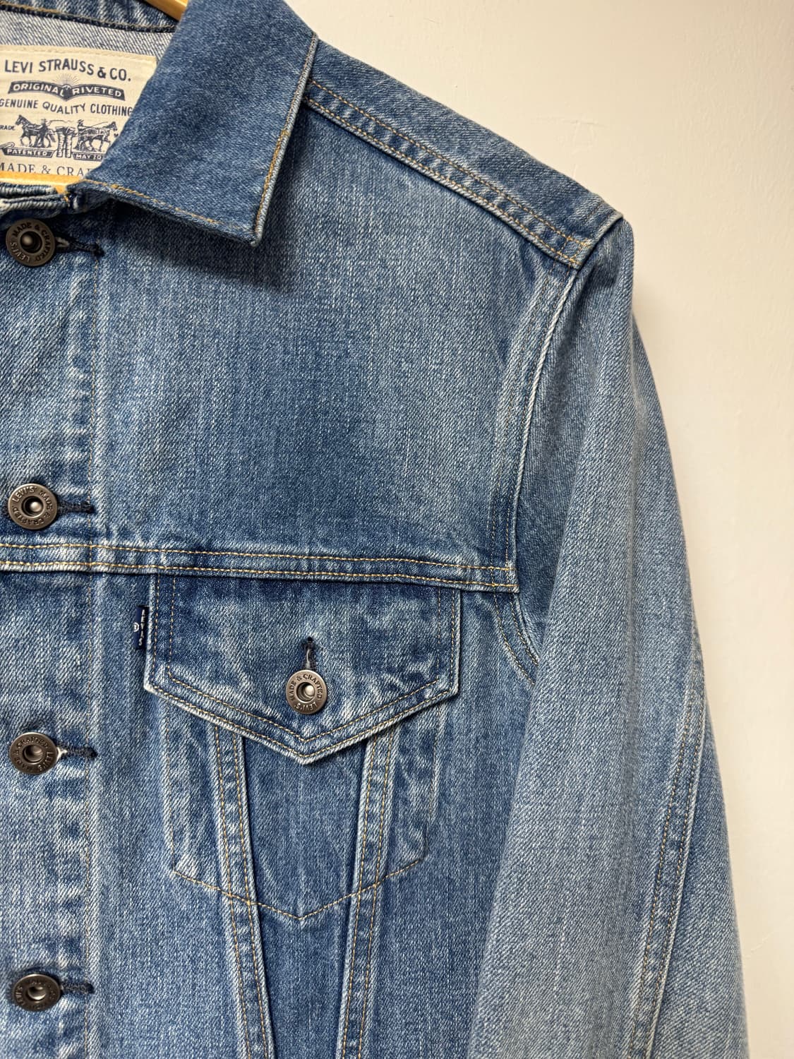 리바이스 LMC 프리미엄 블루탭 3 데님자켓 트러커자켓 M 상품이미지2