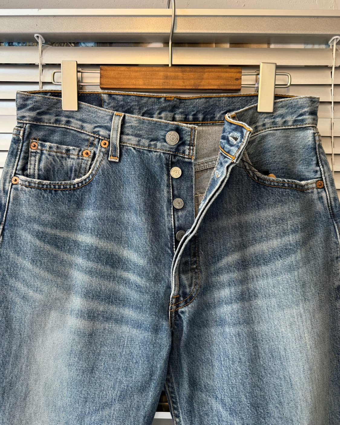 Levi's 501 early 00s USA washed 데님팬츠 상품이미지3