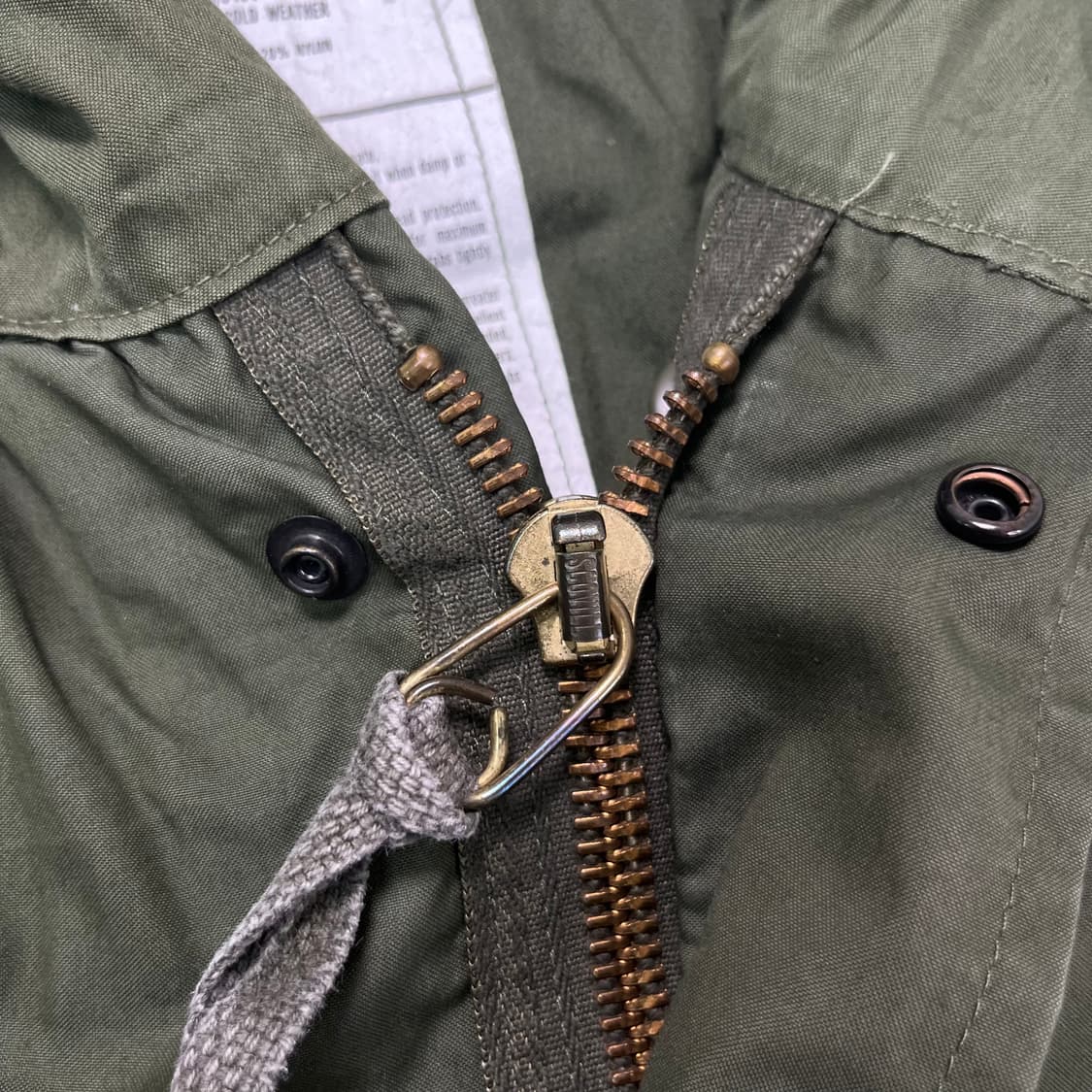 100 미군 오리지날 피쉬테일 개파카 m65 상품이미지5