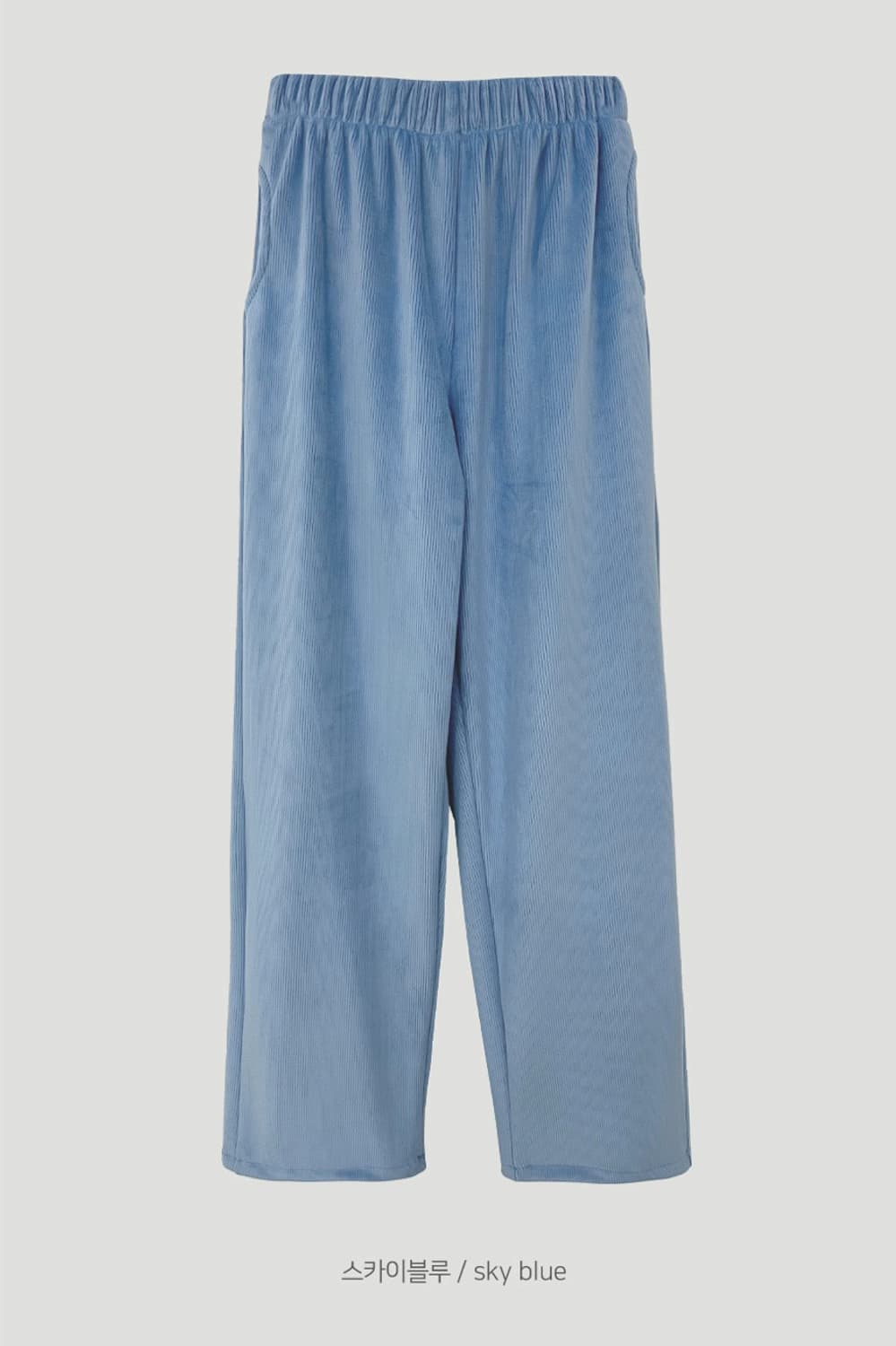 크림치즈마켓 코듀로이 바지 조거팬츠 스카이블루 상품이미지2