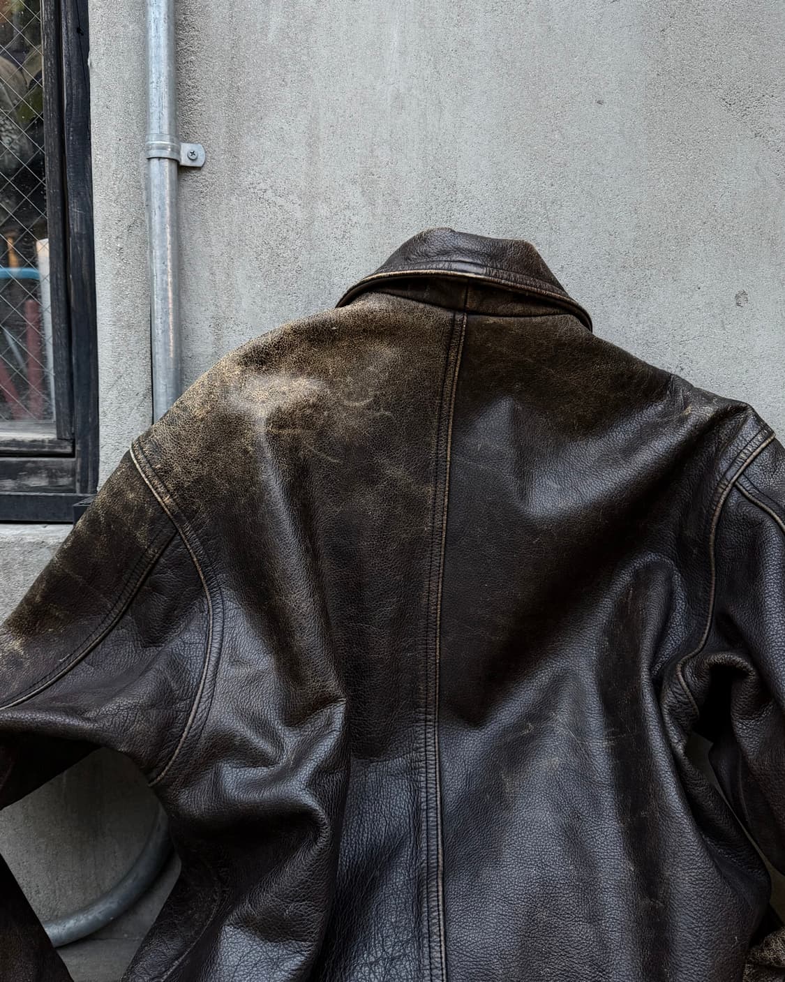 BRENNTANO 90s brown cowhide jacket 상품이미지8