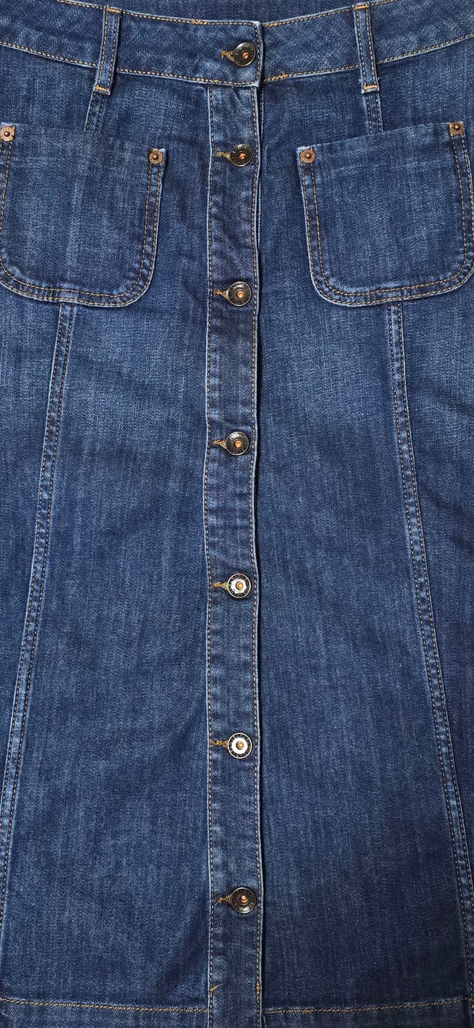 베네통 데님 롱 스커트 66~77 상품이미지5
