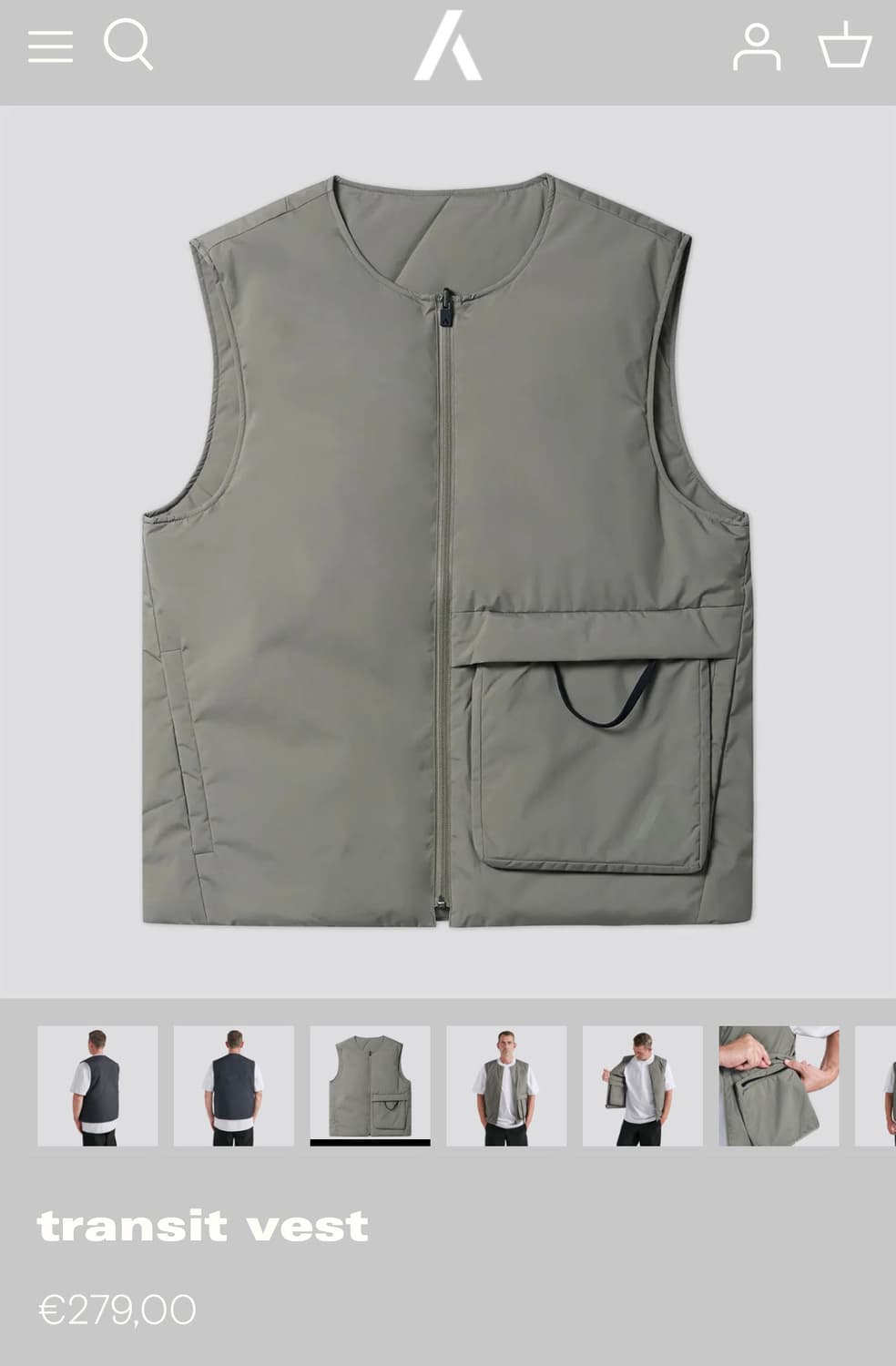 ARYS Transit Vest - Greygreen 상품이미지1