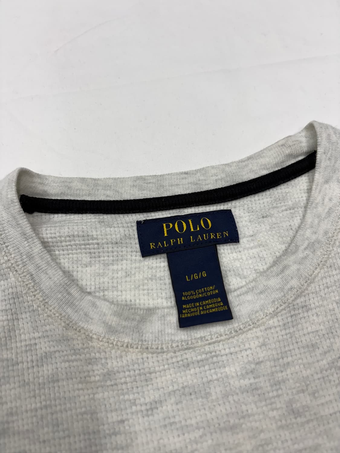 Polo 폴로 랄프로렌 롱슬리브 긴팔 와플티 상품이미지4