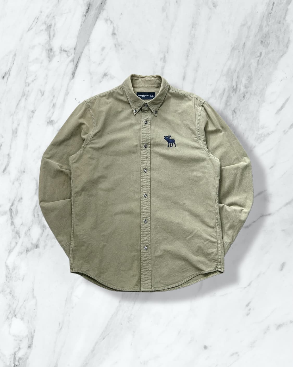 아베크롬비 로고 카키 셔츠 상품이미지1