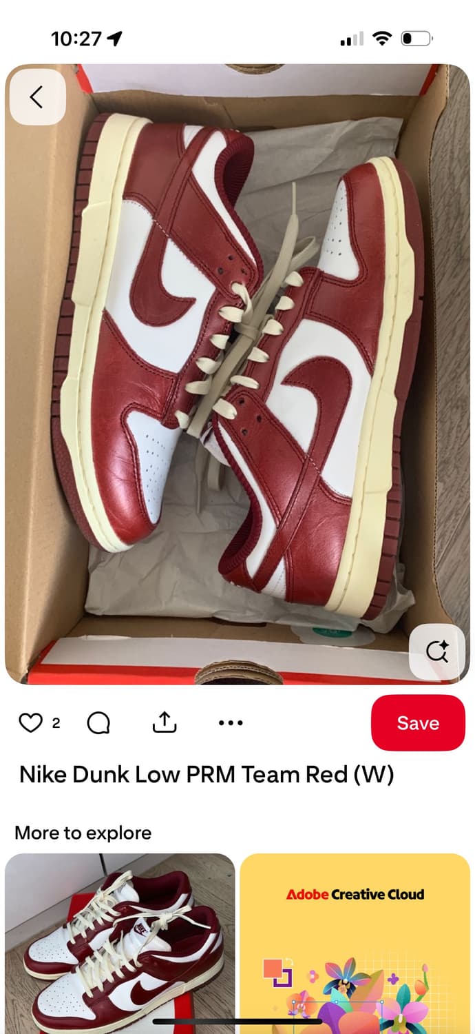 나이키 덩크 로우 레트로 팀레드 상품이미지7