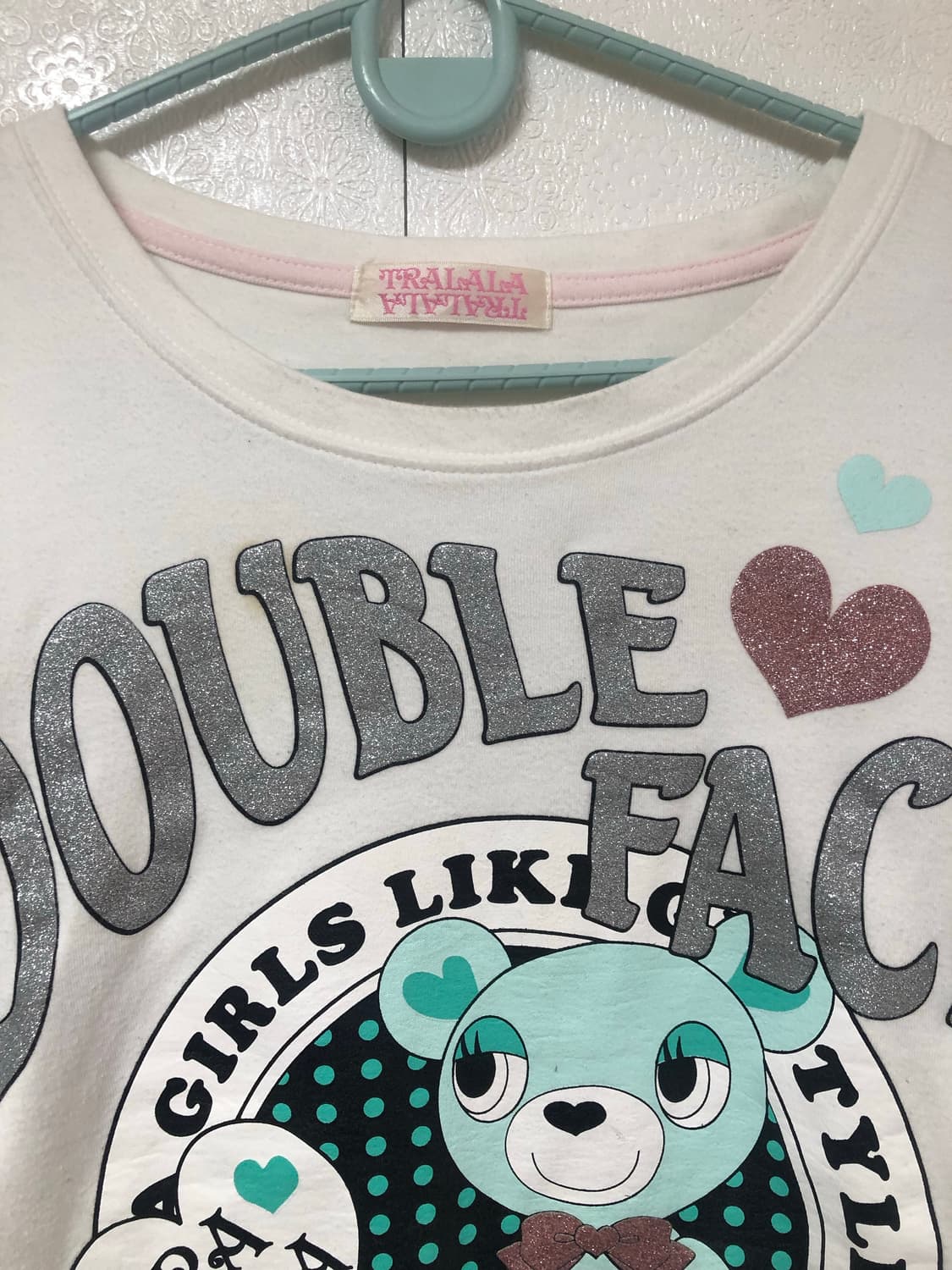 Tralala 트랄랄라 민트 곰돌이 티셔츠 롱슬리브 상품이미지2