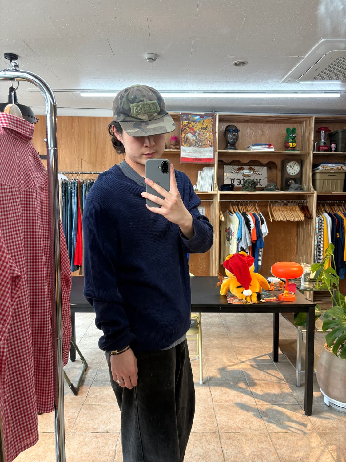 [착샷O] Polo cotton navy knit (mercerized) 상품이미지7