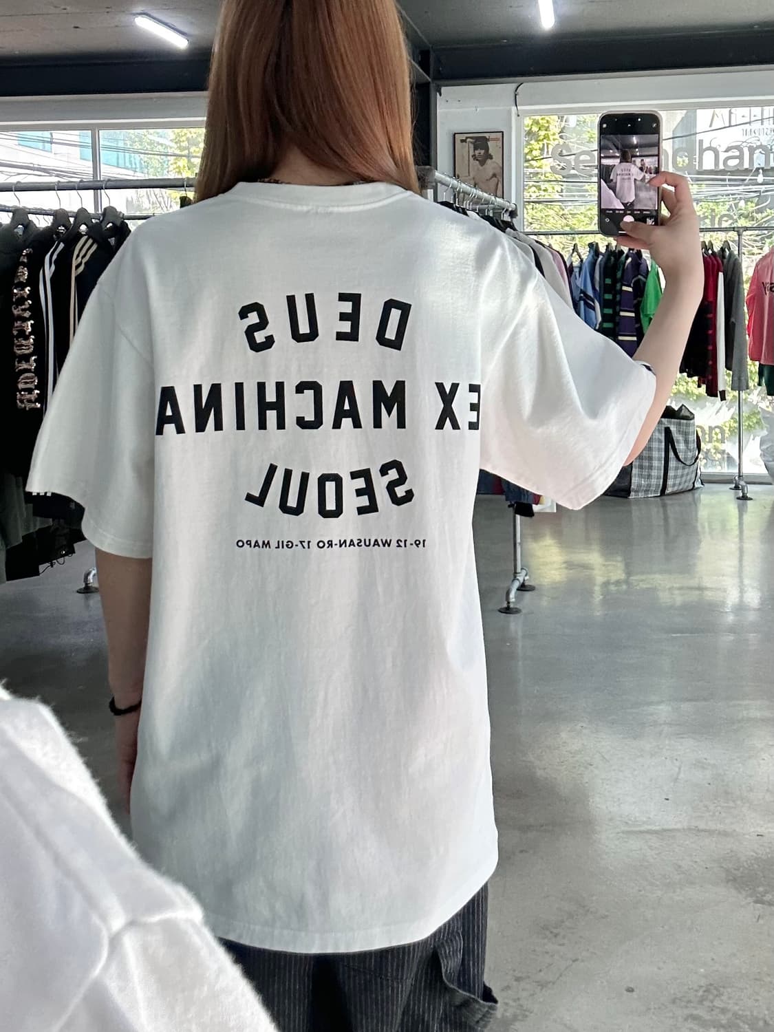 데우스 엑스마키나 SEOUL 백로고 반팔티 상품이미지2