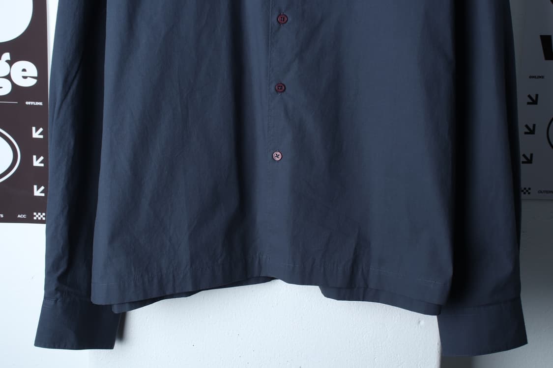 (M-2XL) 수아레 셔츠 남방 블루 무지 세미크롭 아메카지-H32633 상품이미지4