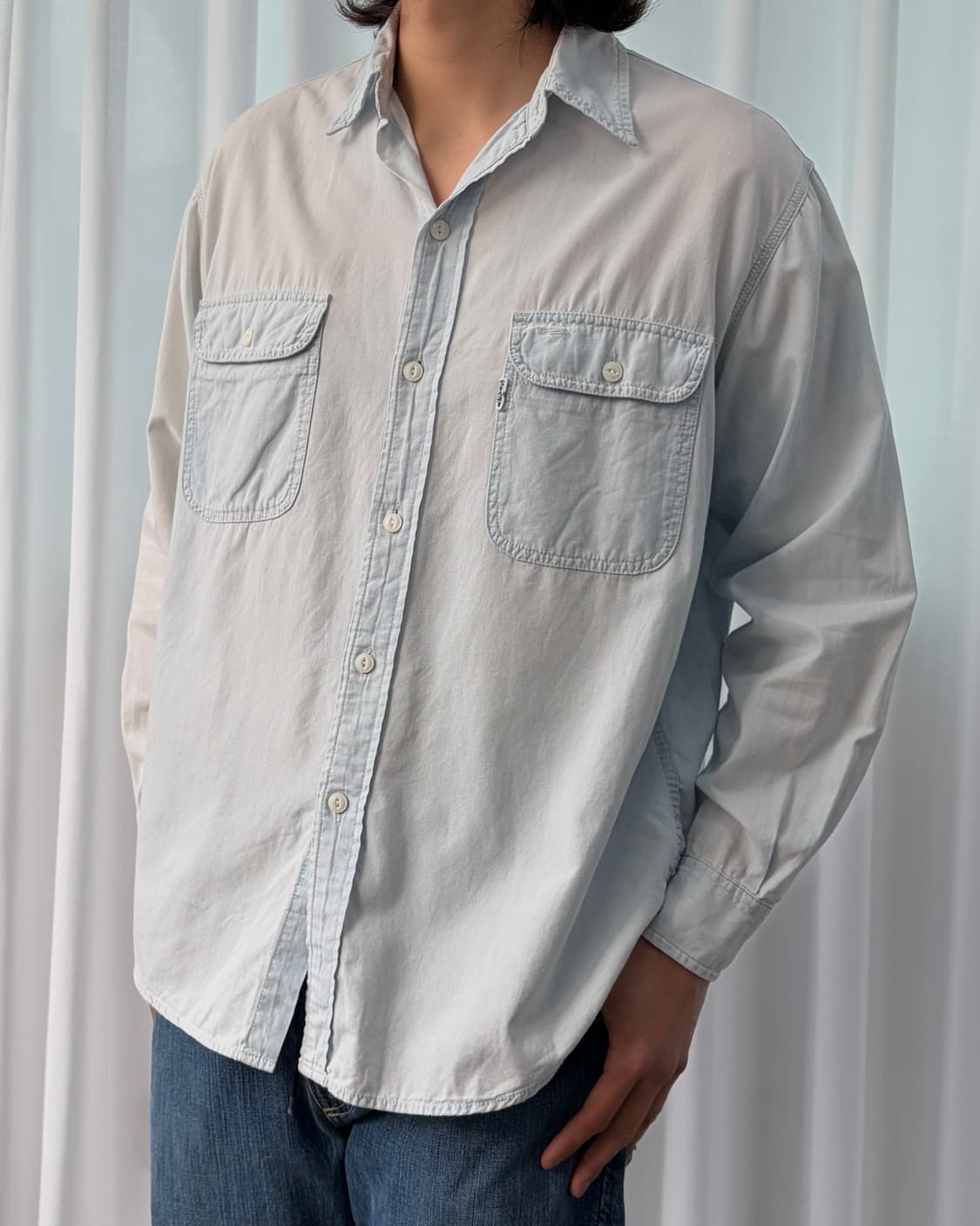 [M]리바이스 Levi's 화이트탭 썸머 샴브레이 셔츠 상품이미지1