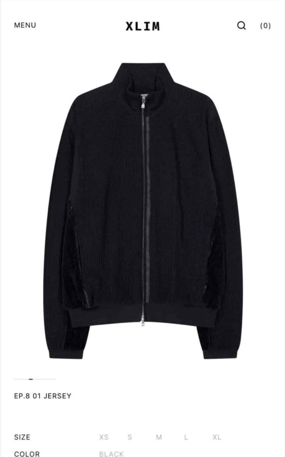 [구매] 엑슬림 ep8 01 져지 블랙 M 상품이미지1