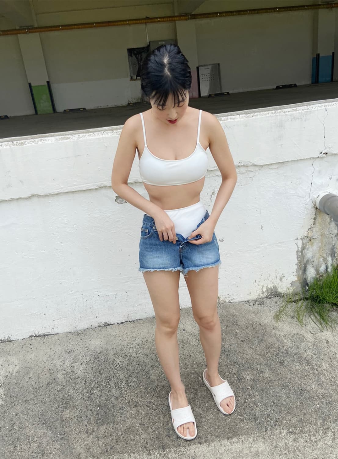 패드 스윔웨어 비치 수영복 투피스 세트 상품이미지1