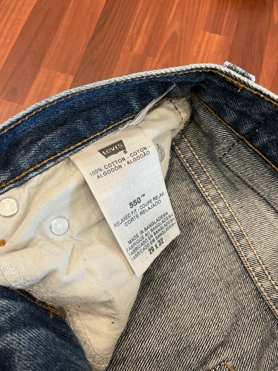 Levis 리바이스 550 컷오프 데님 쇼츠 팬츠 (29inch) 상품이미지7