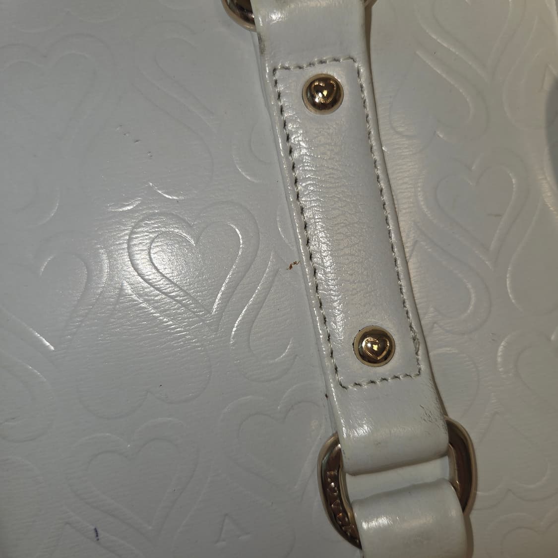 오네갸루 히메 러브캣 화이트 아이보리 하트 백 가방 상품이미지4