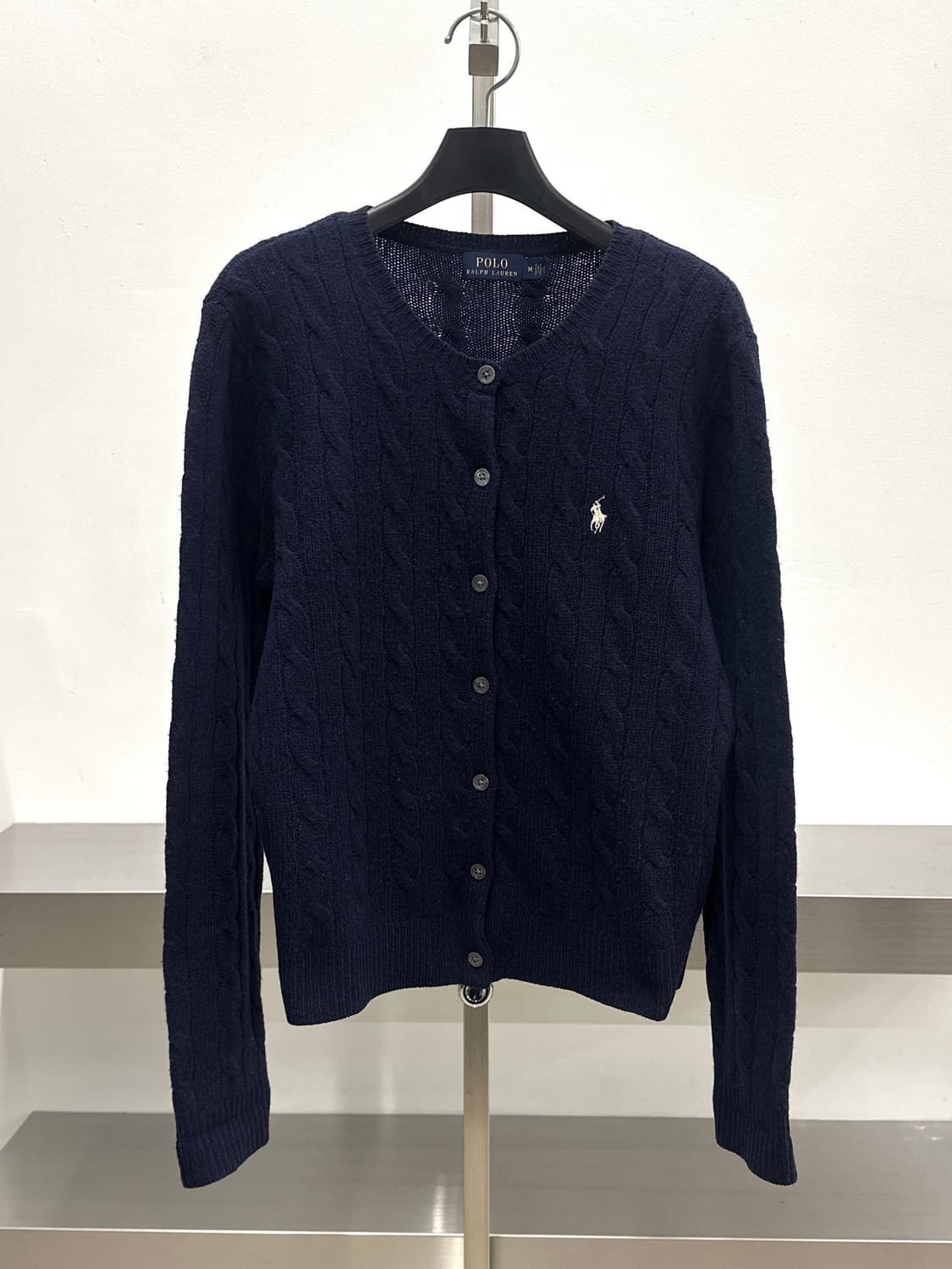 폴로 랄프로렌 울 캐시미어 케이블 니트 가디건  상품이미지3