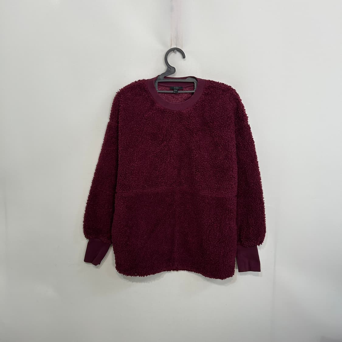 코스(COS) 보아플리스 크루넥 버건디 55-66정도 상품이미지1