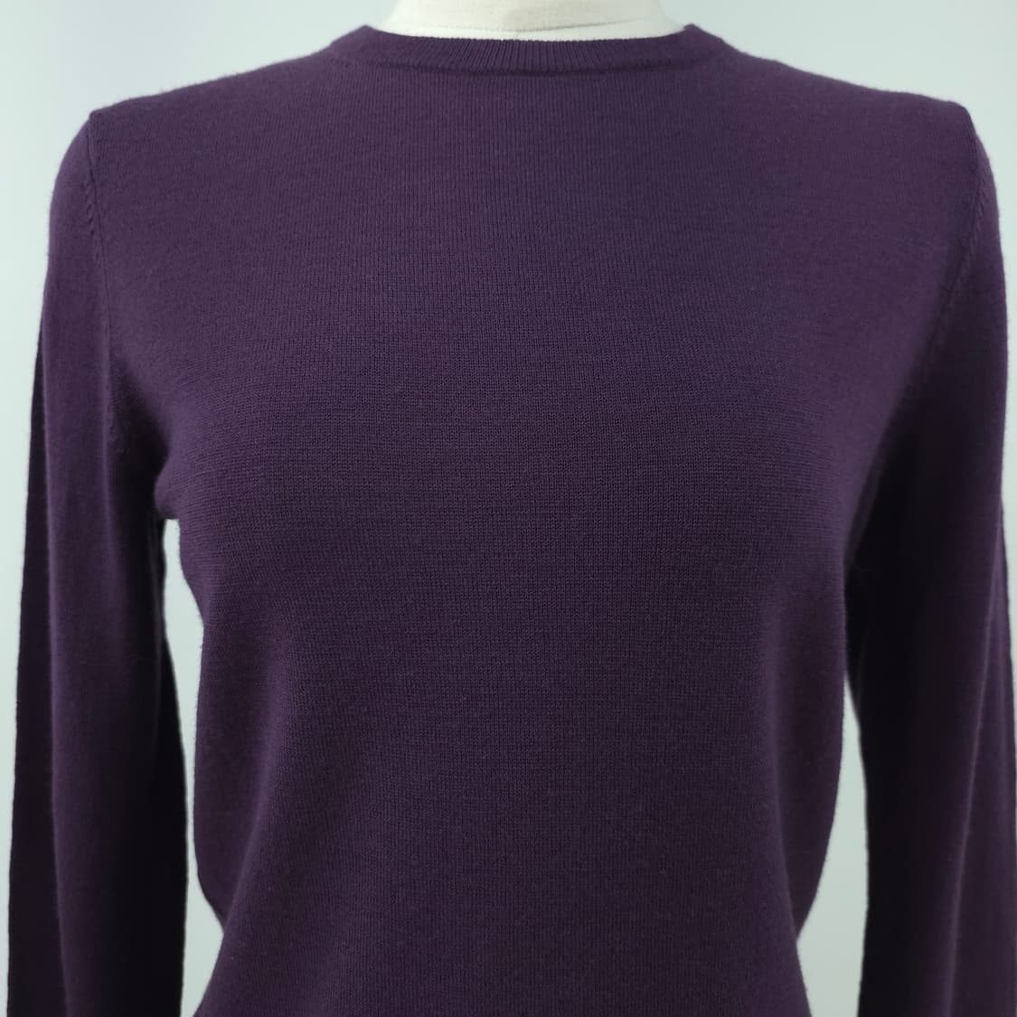 재팬 유니클로 울100% 퍼플 니트 상품이미지4