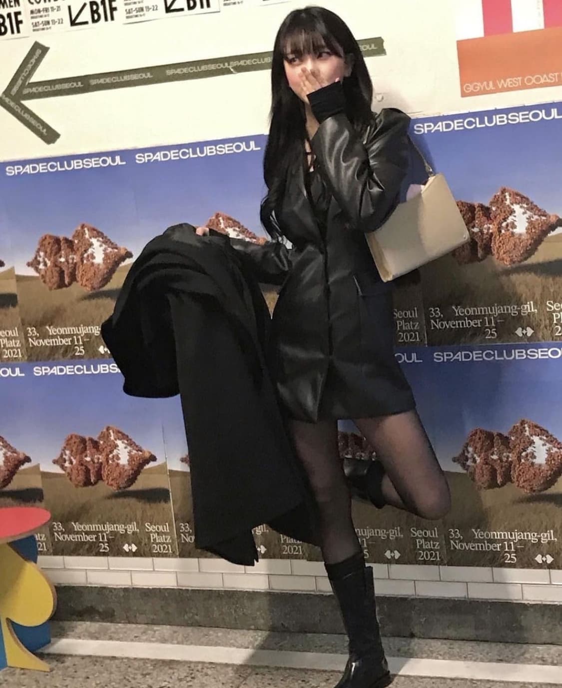 bnfrom 가죽 자켓 원피스 상품이미지4