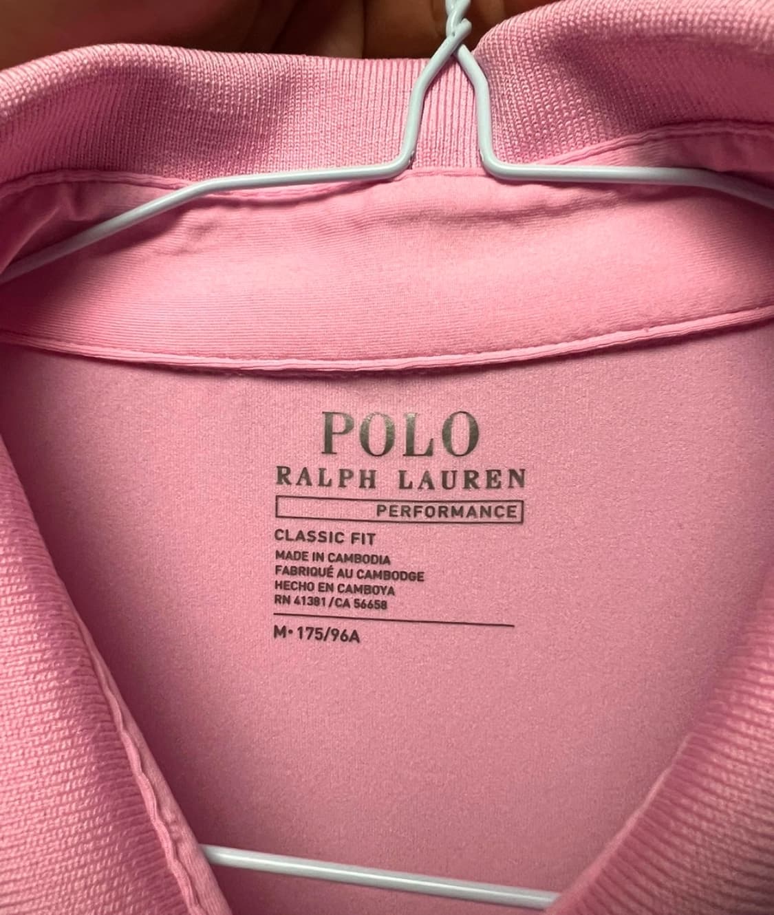 폴로 퍼포먼스 핑크 카라티 상품이미지2