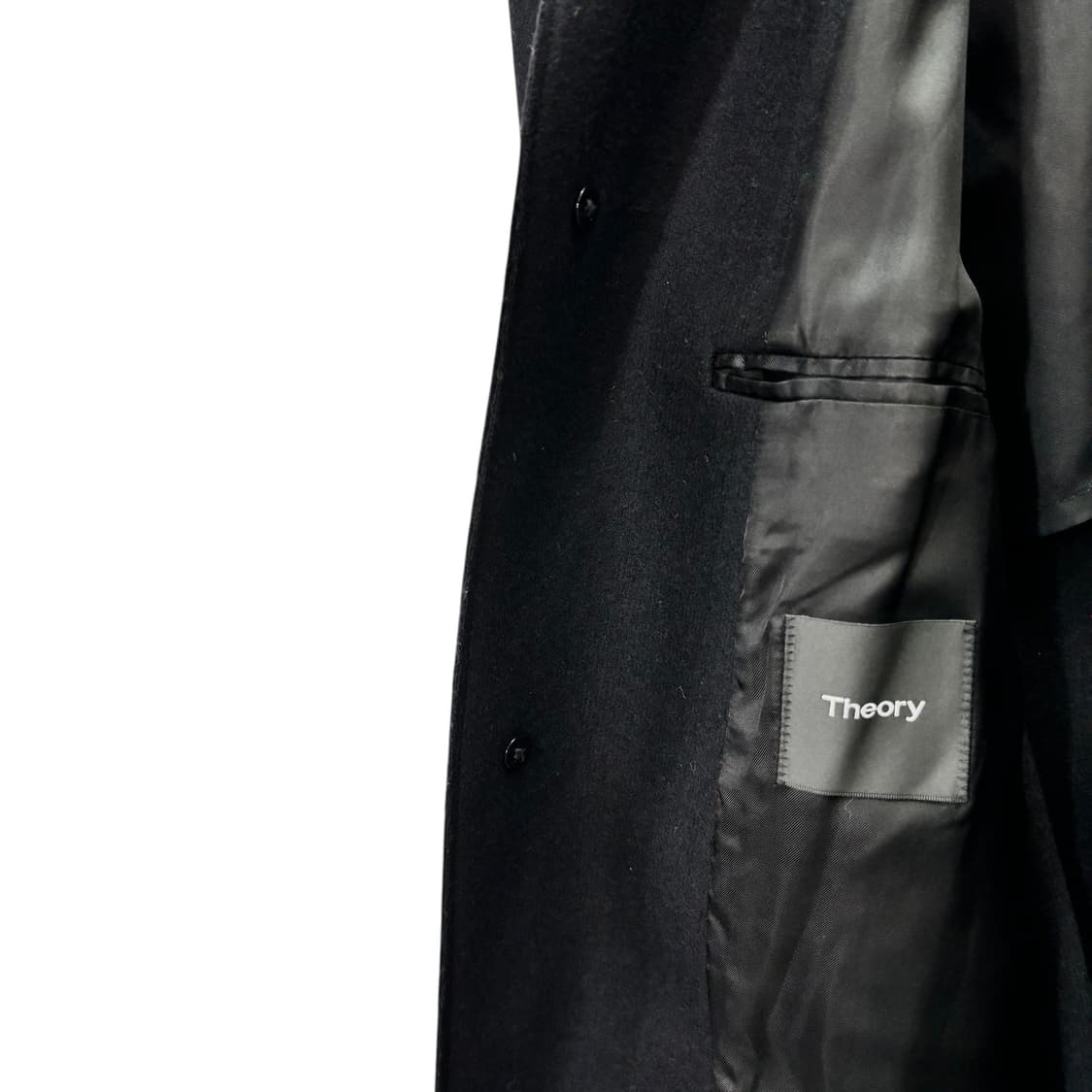 띠어리 블랙 울 코트 상품이미지4