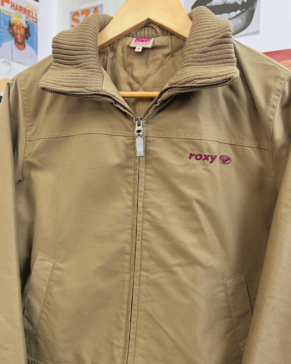 ROXY 베이직 자수로고 코튼 블루종 점퍼 상품이미지6