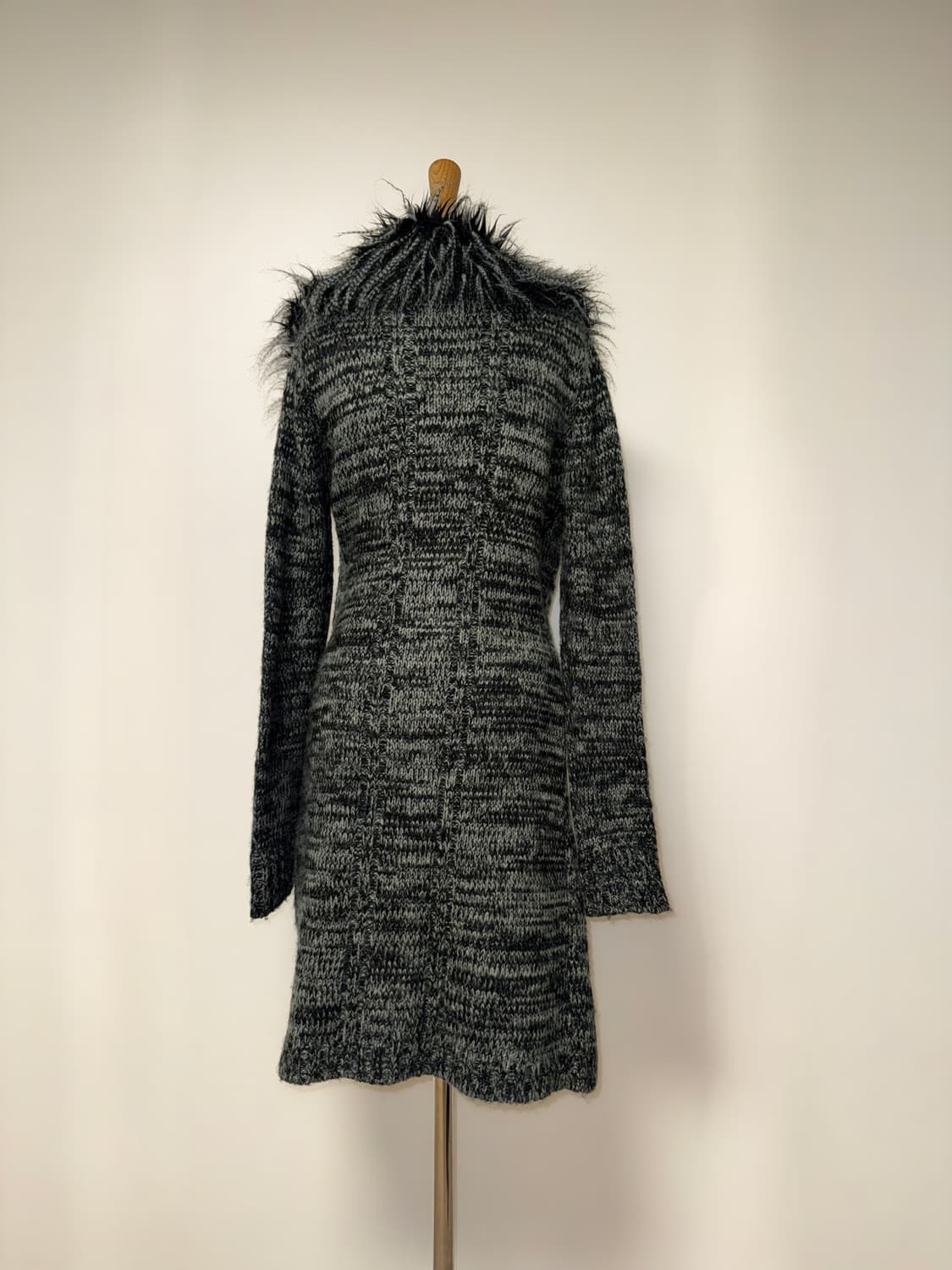 펑크 퍼 롱 오픈가디건 상품이미지4