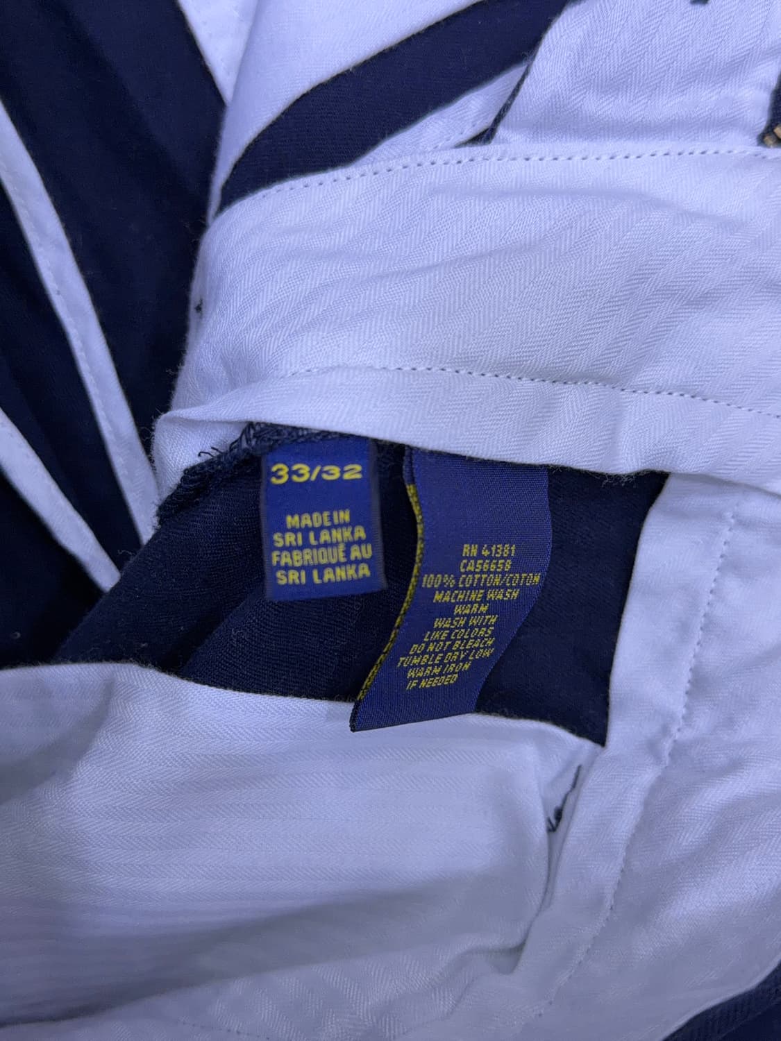 폴로 랄프로렌 슬림핏 치노팬츠 네이비 코튼팬츠 33 상품이미지9