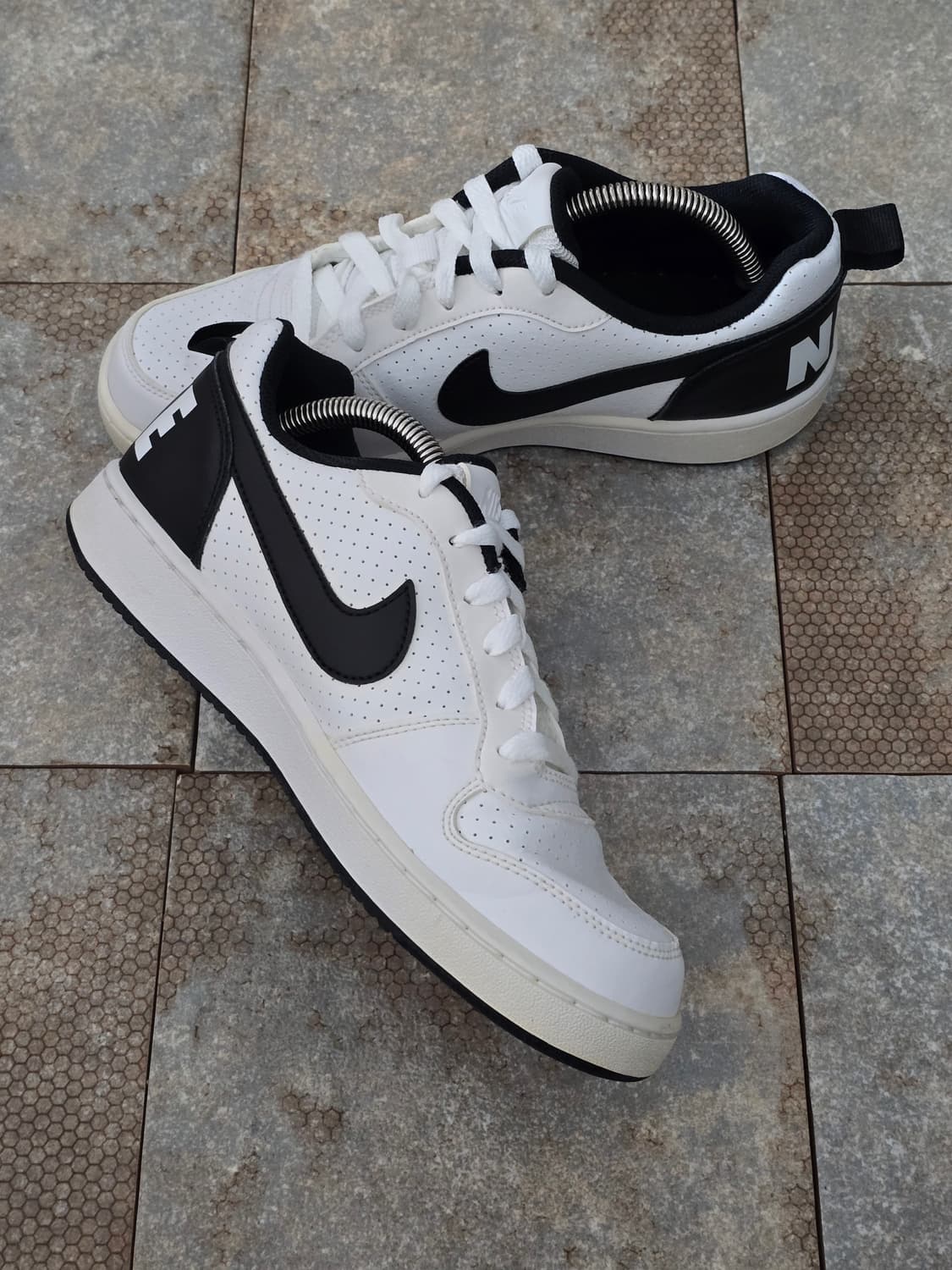 (240)나이키 코트 버로우 로우 흰검 상품이미지4