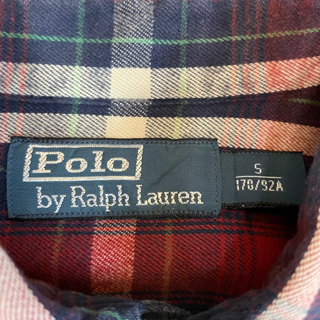 폴로 랄프로렌 배색체크 투포켓 긴팔 셔츠 S 상품이미지4