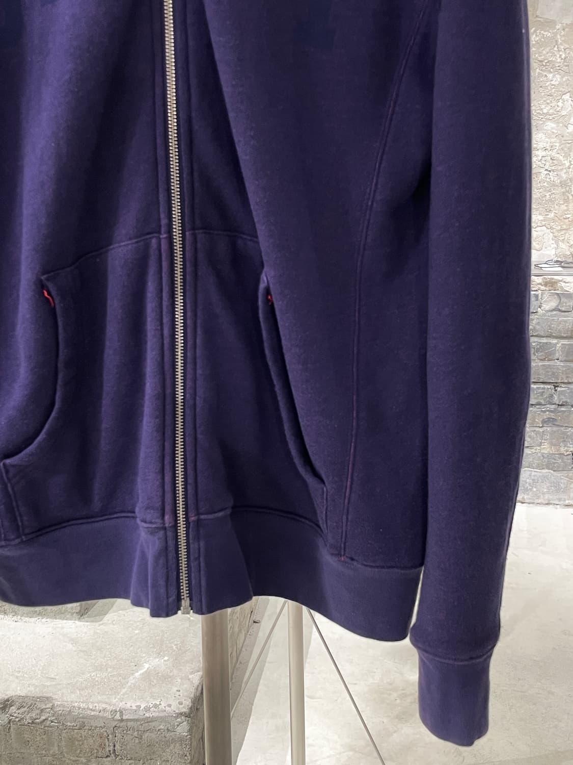 스투시 퍼플 어센틱 스펠 아웃 후디 집업 상품이미지5