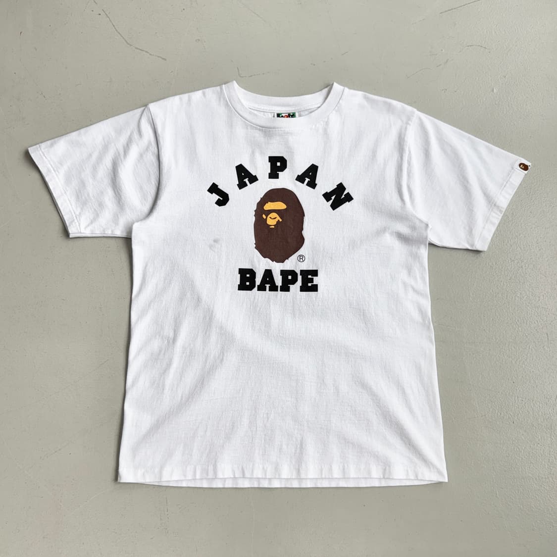 베이프 제팬 컬리지 시티 빅사루 반팔 티셔츠 화이트 상품이미지2