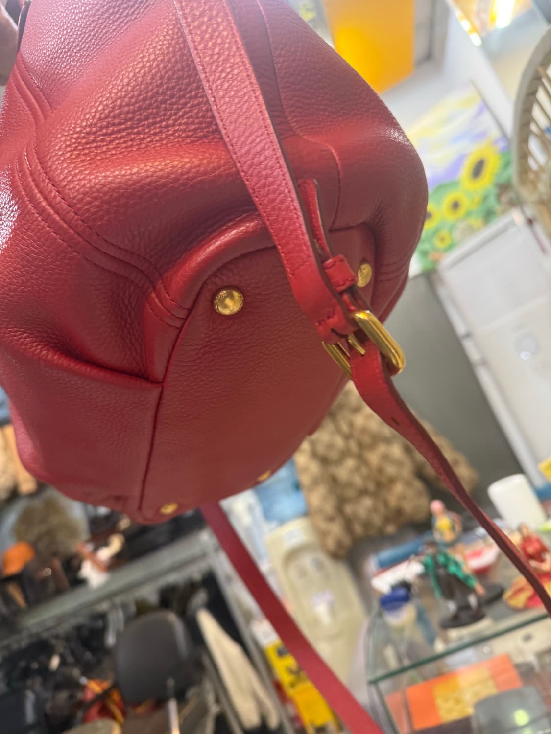 정품 프라다 비텔로 다이노 레더 2way백 팝니다 상품이미지6