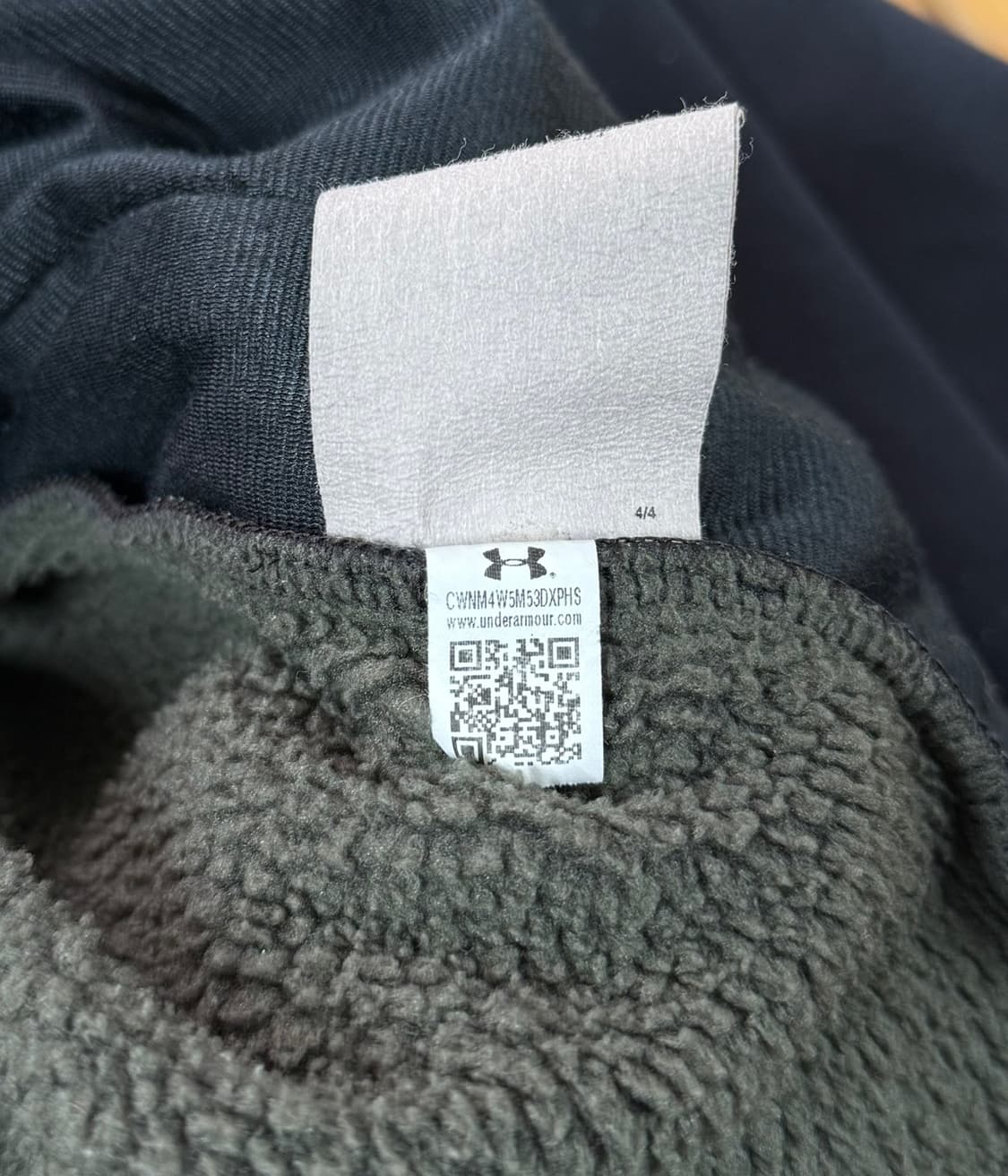 [2XL/110] 언더아머 기모 블랙 집업 자켓 상품이미지8