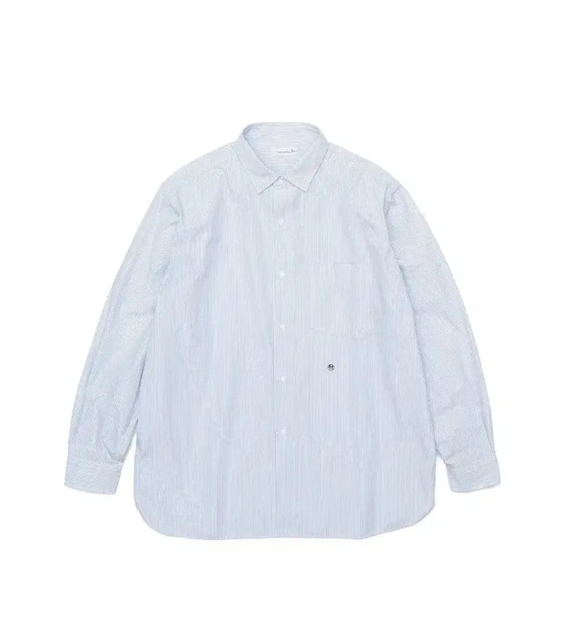 나나미카 레귤러 칼라 스트라이프 윈드셔츠 삭스 L사이즈  상품이미지1